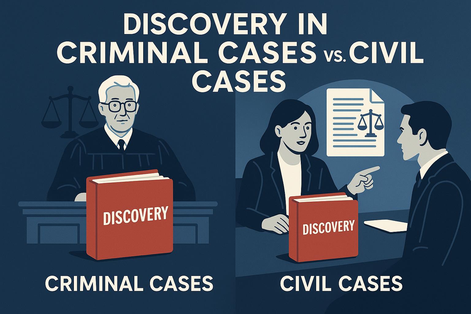 Discovery in Criminal Cases vs. Civil Cases