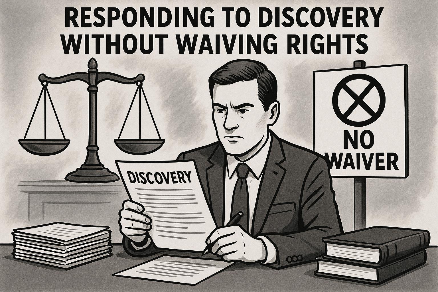 Responding to Discovery Without Waiving Rights